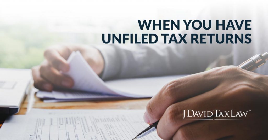 unfiled tax returns back taxes tax attorney help